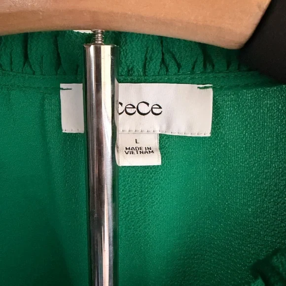 CeCe Emerald V-Neck Blouse - Picture 3 of 5
